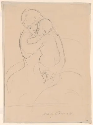 Maternal Caress — Mary Cassatt