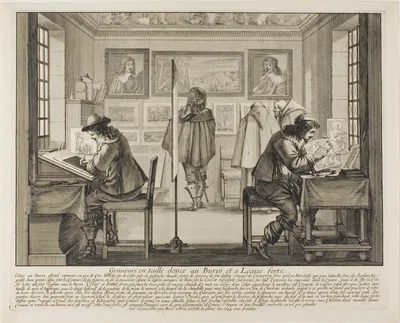 The Engraver and the Etcher — Abraham Bosse