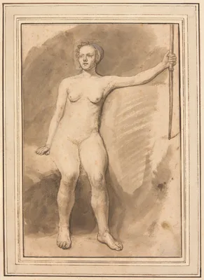 Seated Female Nude — Samuel van Hoogstraten