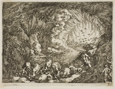 Apocalyptic Vision with Sea Gods — Johann Wilhelm Baur
