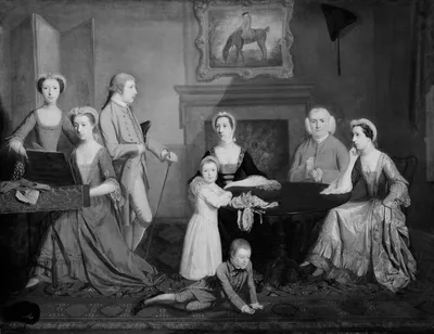 Family in a Room — British School