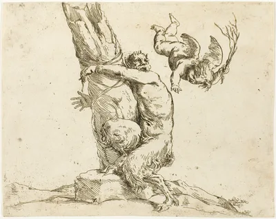 Cupid Punishing a Satyr — Jusepe de Ribera