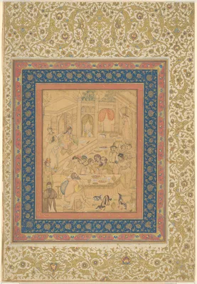 European Banquet Scene (or The Marriage Feast at Cana?) — Mughal