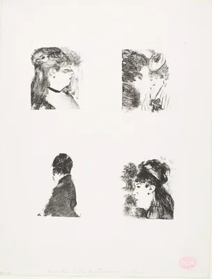 Four Heads of Women — Edgar Degas