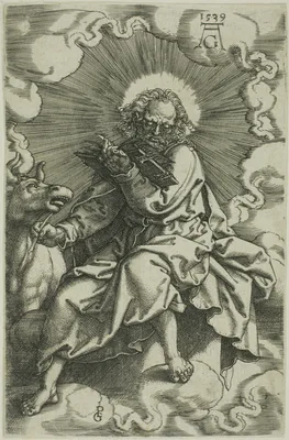St. Luke, from The Four Evangelists — Heinrich Aldegrever