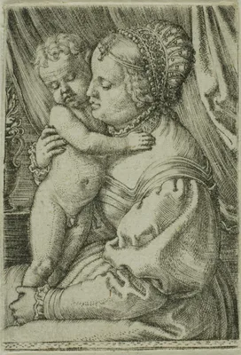 The Virgin with Child and Vase — Barthel Beham