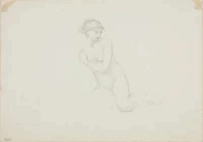 Seated Female Nude — Edward Burne-Jones
