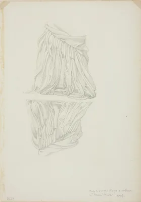Draped Figure and Reflection, study for Mirror of Venus — Edward Burne-Jones