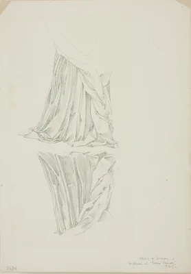 Draped Figure and Reflection, study for Mirror of Venus — Edward Burne-Jones