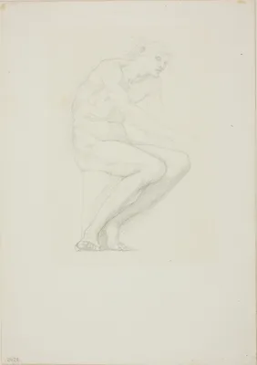 Seated Male Nude — Edward Burne-Jones