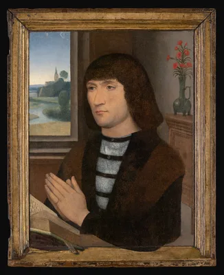 Portrait of a Donor (recto); Saint Anthony of Padua (verso) — Hans Memling