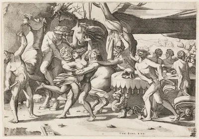 Combat of the Lapiths and Centaurs — Enea Vico
