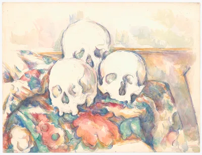 The Three Skulls — Paul Cézanne