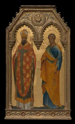 Saints Augustine and Peter — Paolo Veneziano
