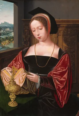A Lady Reading (Saint Mary Magdalene) — Master of the Female Half-Lengths