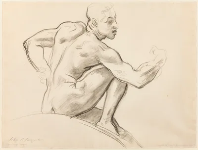 Seated Male Nude — John Singer Sargent