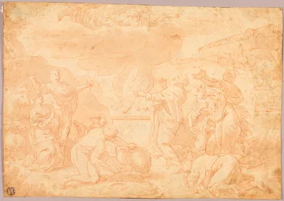 Noah's Sacrifice — Niccolo Pussino