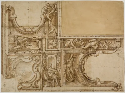 Design for a Ceiling Decoration — Lazzaro Tavarone