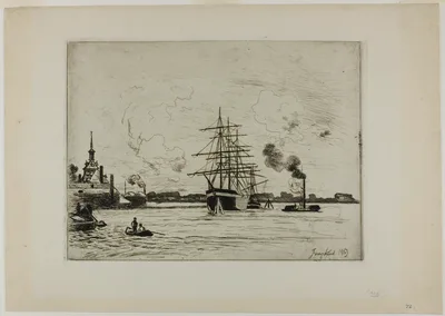 The Old Port of Rotterdam — Johan Jongkind