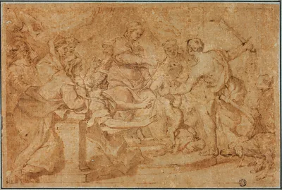 Judgment of Solomon — Pietro da Cortona