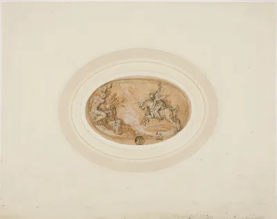 Marcus Curtius Leaping into the Abyss — Francesco Salviati