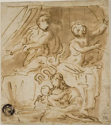 Birth of Alexander — Niccolo Pussino