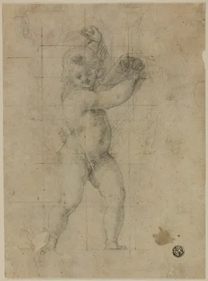 Putto with Raised Arms — Cristoforo Roncalli