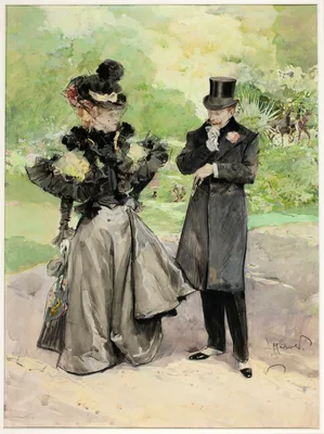 A Man and a Woman in a Park — Luděk Marold