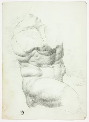 Study after the Torso Belvedere — John Downman