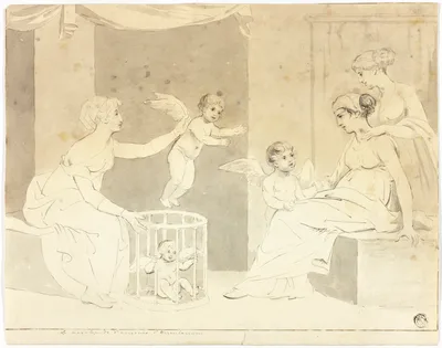 The Seller of Loves From Herculaneum — John Downman