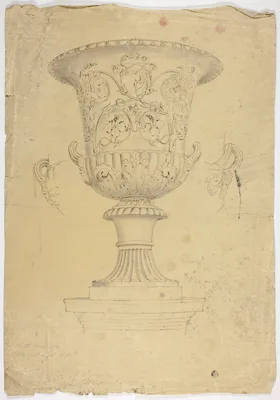 Study after Antique Monumental Vase — John Downman