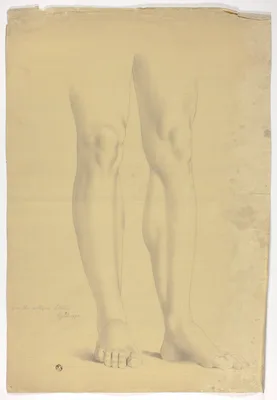 Study of Legs of an Antique Statue of Standing Figure — John Downman