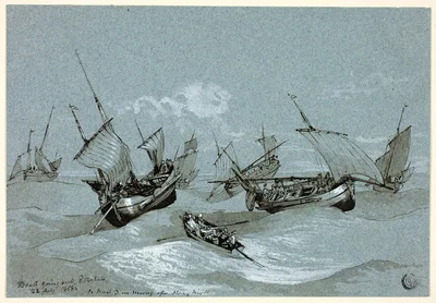 Boats Going Out, Entretat — Clarkson Frederick Stanfield
