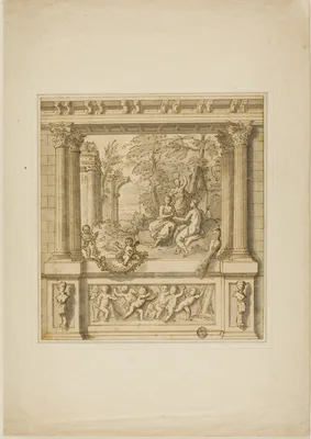 Wall Decoration with Story of Egeria & Numa Pompilius — James Thornhill
