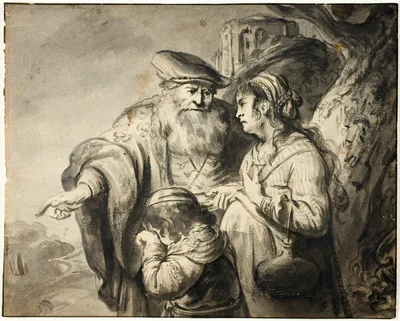 Expulsion of Hagar — Govert Flinck