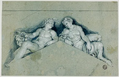 Overdoor with Allegorical Male Figure — Paolo Veronese