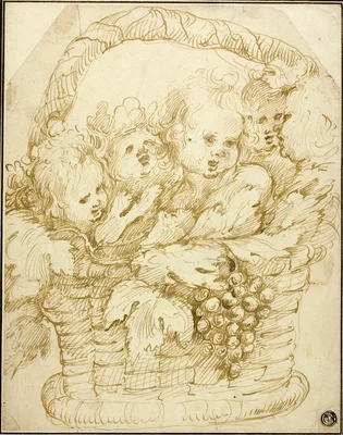 Basket of Cupids — Jan Boeckhorst