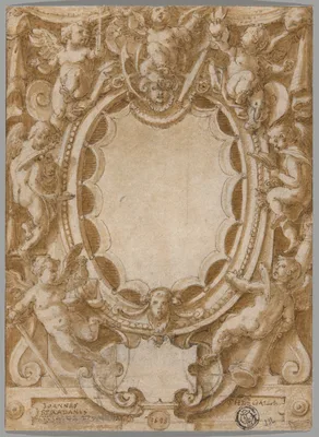 Design for Frontispiece to the Seven Virtues — Stradanus