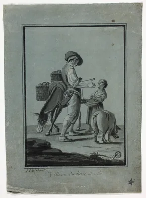 Peasant Apple Peddler — Johann Christian Reinhart