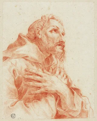 Bust of Male Saint Praying — Joachim von Sandrart the Elder