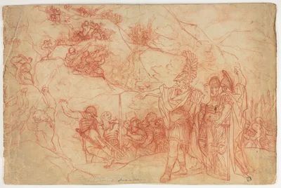 Roman Commander Ordering Attack — Pietro da Cortona