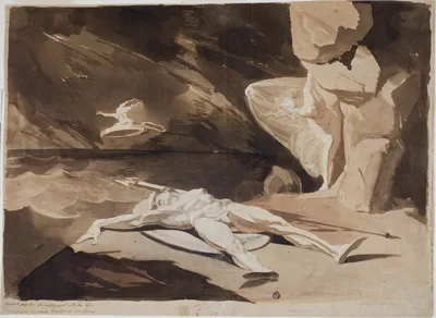 Thetis Mourning the Body of Achilles — Henry Fuseli