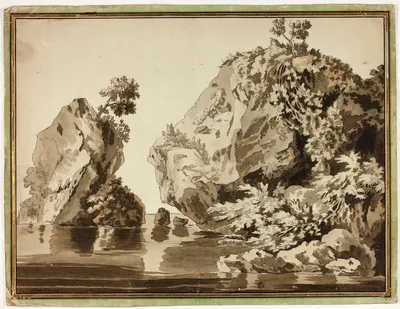 Rocks and Water — Jacob Philipp Hackert
