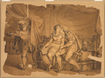 Paolo and Francesca — Bartolomeo Pinelli