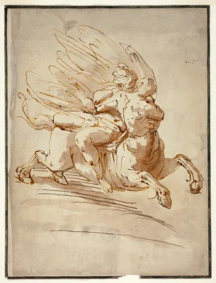 Rape of Deianira — Luca Cambiaso