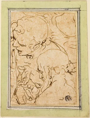 Two Evangelists Conversing — Luca Cambiaso