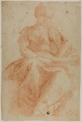 Seated Woman with Book — Domenico Fiasella