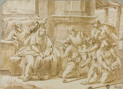 Adoration of the Shepherds — Niccolo Pussino