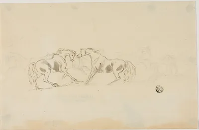 Horses Fighting — Sawrey Gilpin