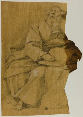 Evangelist Writing at Desk — Domenico Fiasella